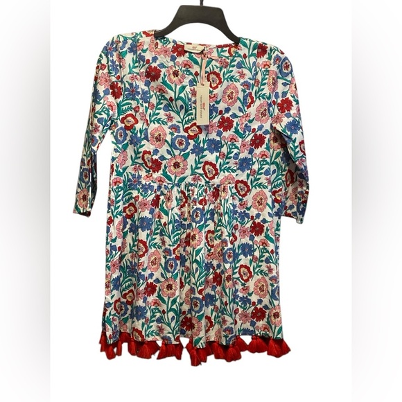 Vineyard Vines Floral Kids Swim Coverup - Red, Blue, Green - Picture 1 of 6